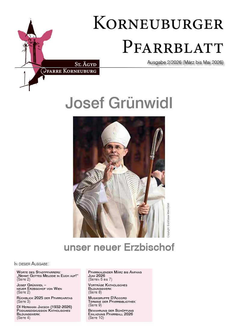 Titelblatt Pfarrblatt 2026/02